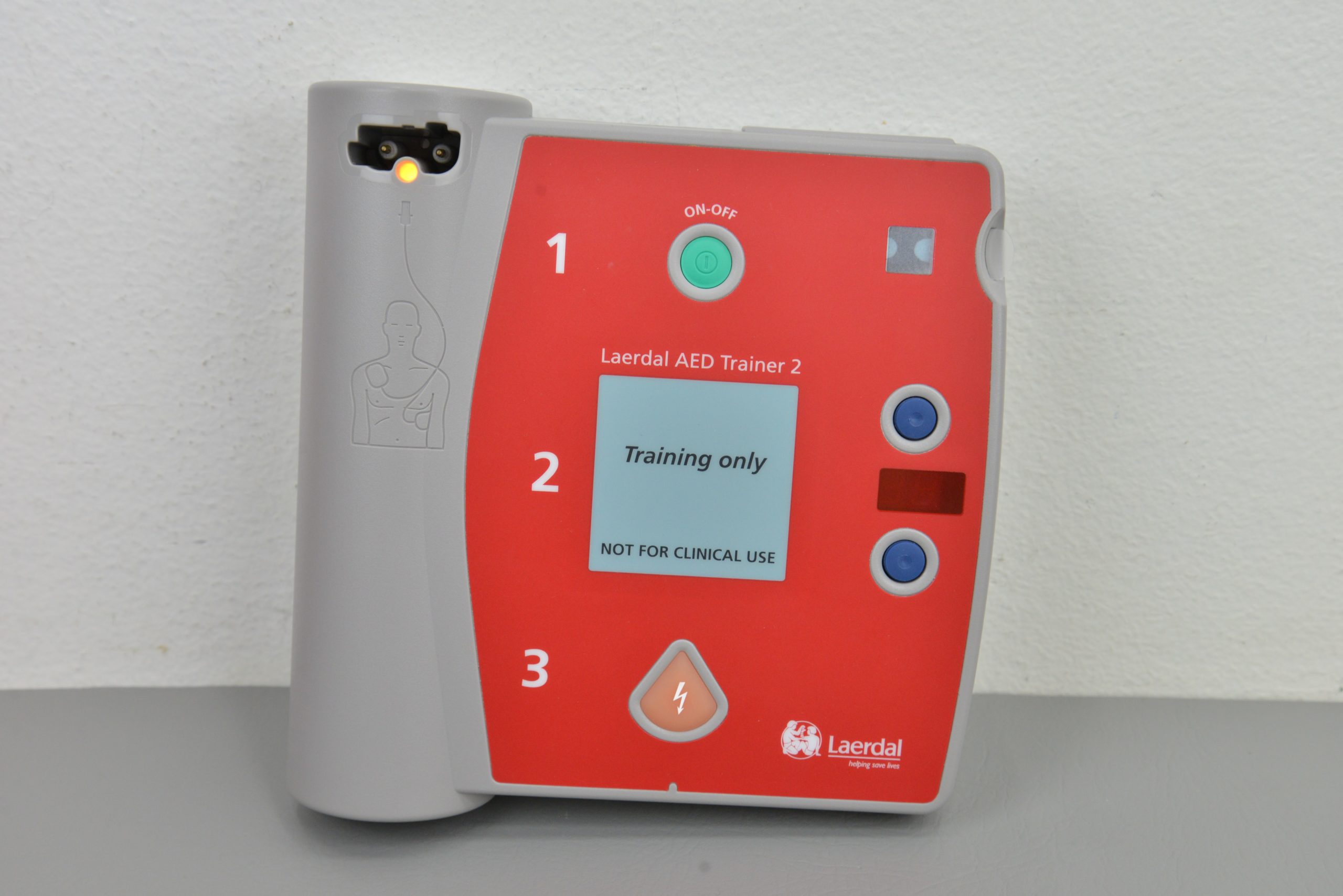 New Laerdal AED Trainer 2 w Philips HeartStart Adult Training Pads