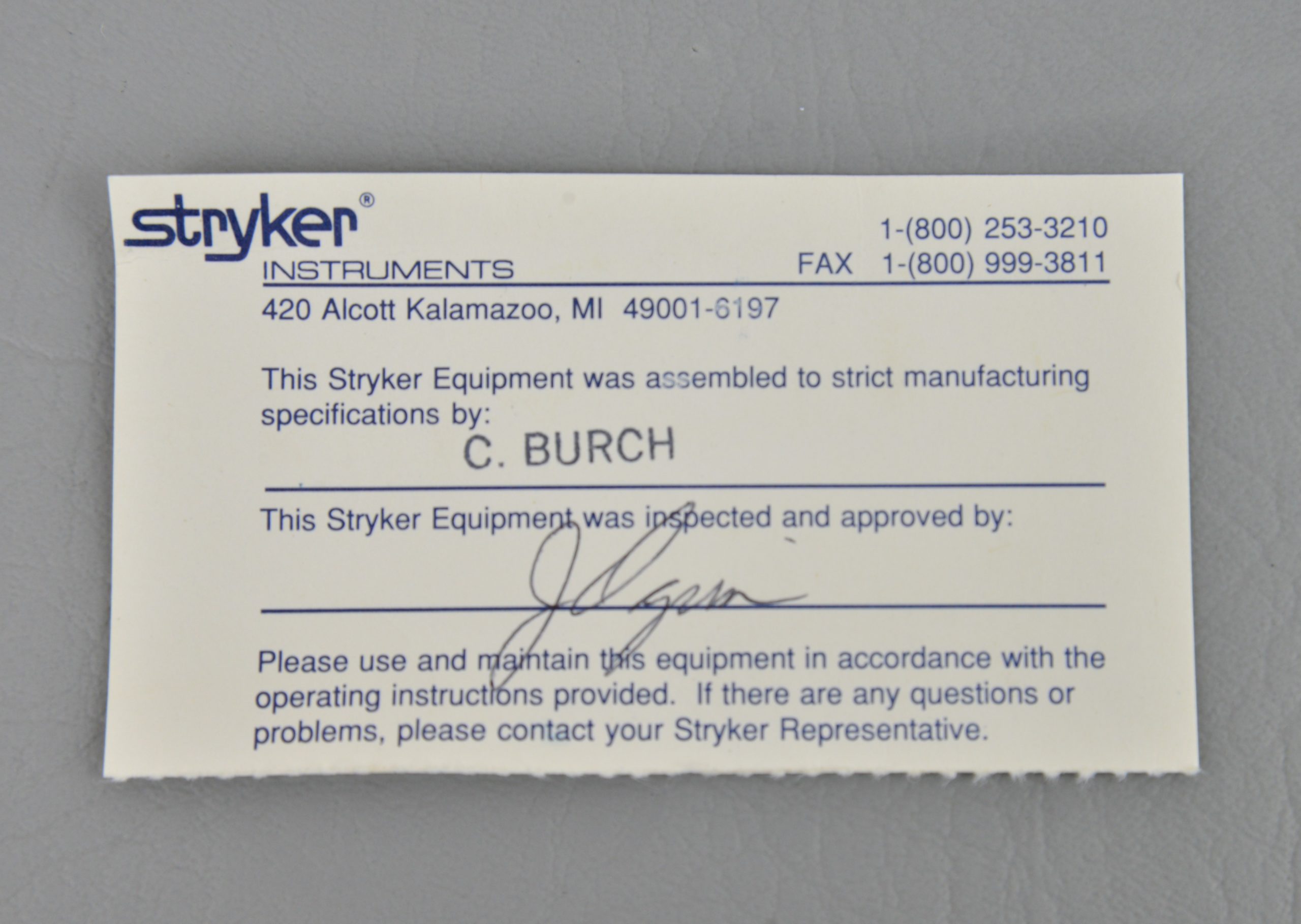 Stryker Intra Compartmental Pressure Monitor System Ref. 2951 Rhino