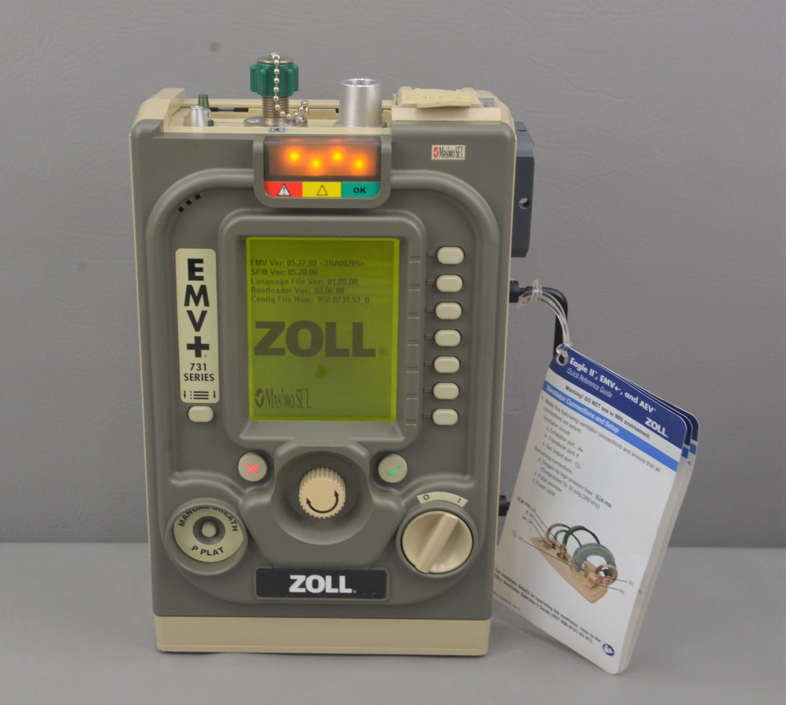 Zoll Impact EMV+ 731 Series Portable Ventilator 800EMVP04 Rhino