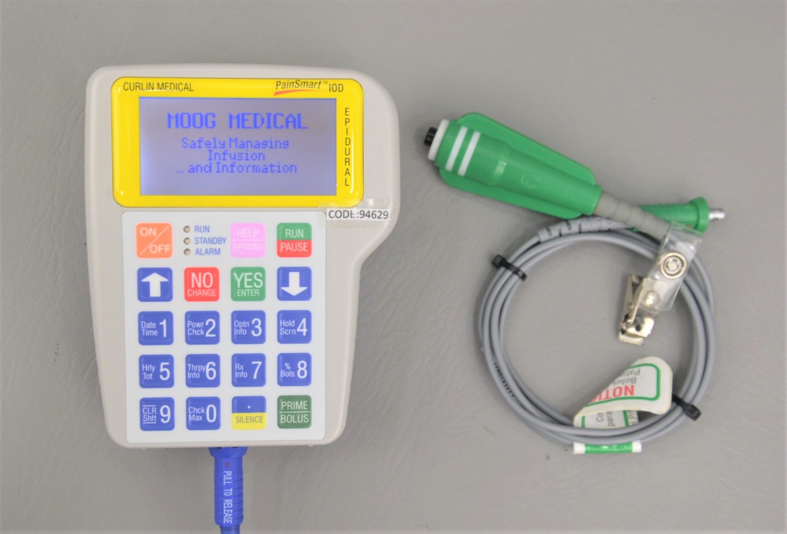 Moog Curlin Medical 92649 PainSmart IOD Epidural Infusion Pump w/ Bolus
