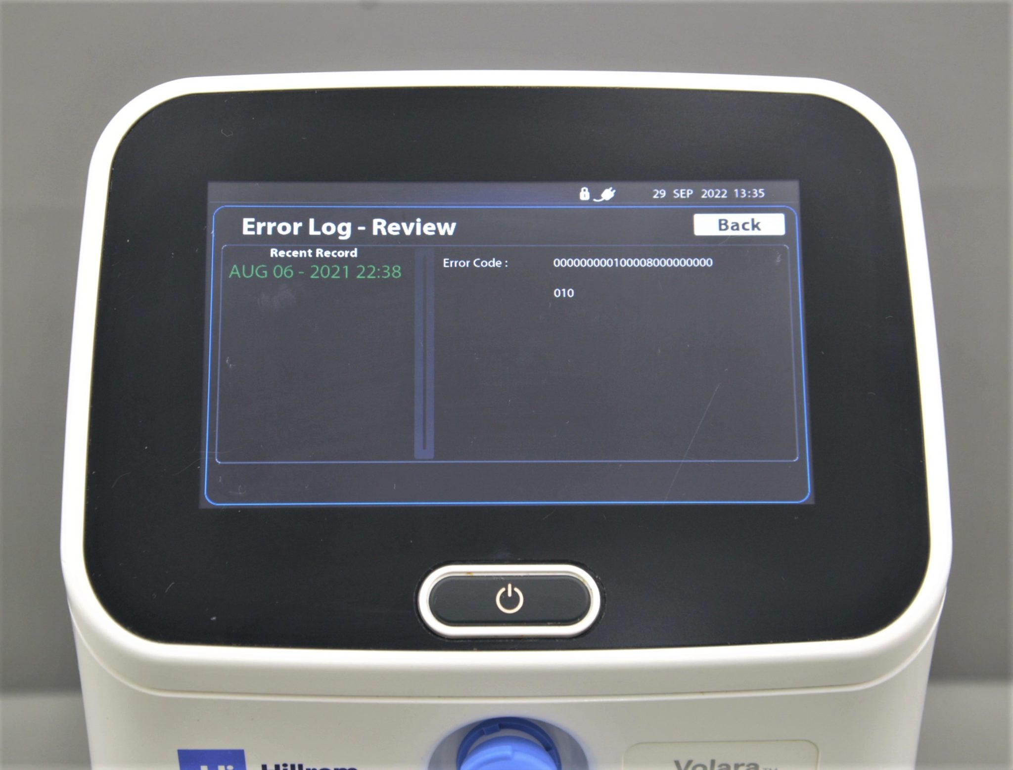 Hillrom M08087 Volara System Homecare Respiratory Therapy Device