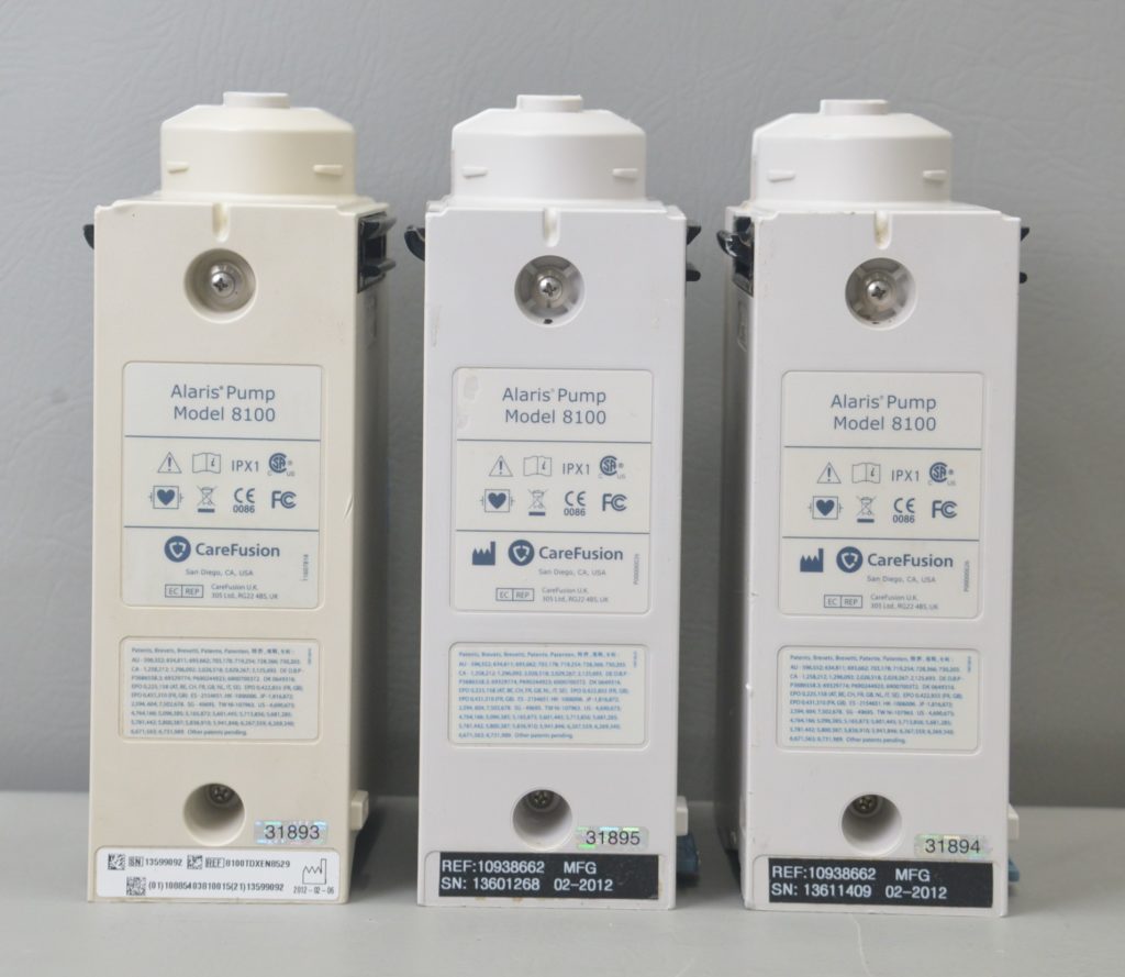 Lot of 3 CareFusion Alaris Pump 8100 Series Infusion Pump Module ...
