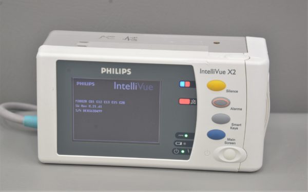 Philips IntelliVue X2 M3002A Patient Monitor 865039 E.C.G. Sp O2 Temp w/ Battery