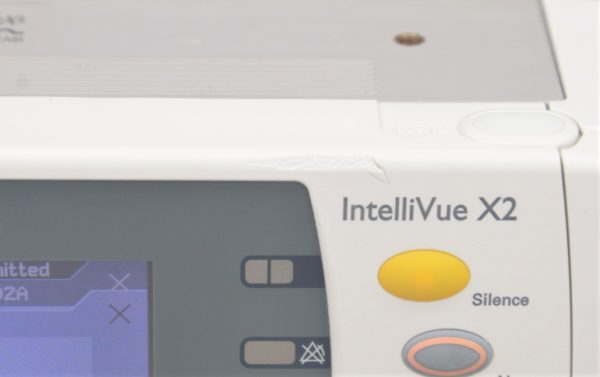 Philips IntelliVue X2 M3002A Patient Monitor 865039 E.C.G. Sp O2 Temp w/ Battery