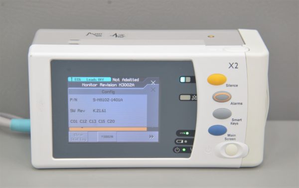 Philips IntelliVue X2 M3002A Patient Monitor 865039 E.C.G. Sp O2 Temp