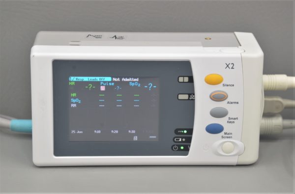 Philips IntelliVue X2 M3002A Patient Monitor 865039 E.C.G. Sp O2 Temp