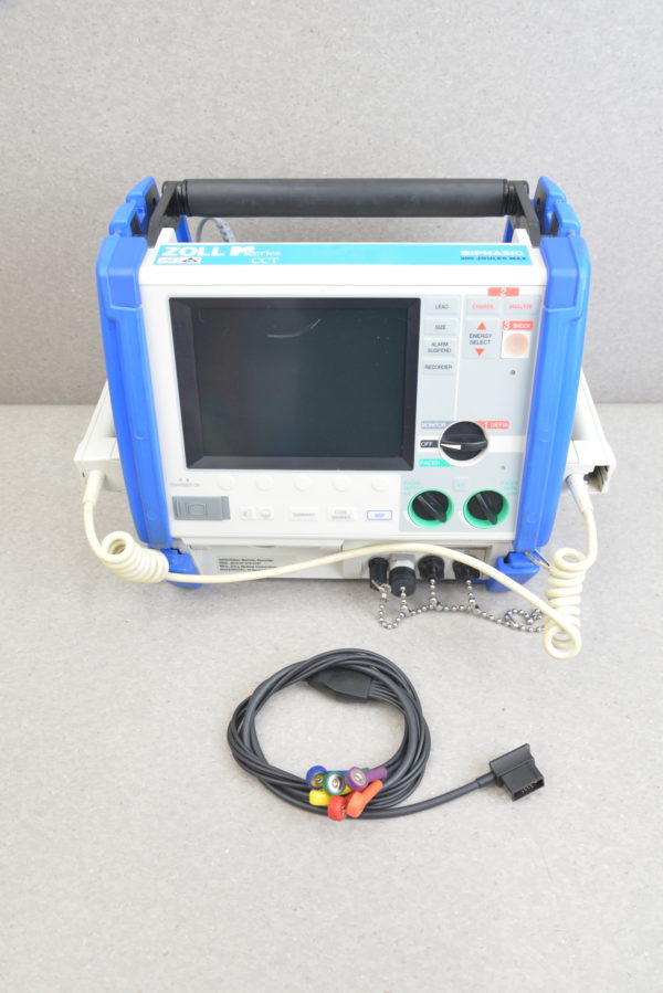 Zoll M Series CCT Biphasic 8000-0851-30 Defibrillator Monitor-Recorder ECG Masimo SpO2 CO2 12 Lead