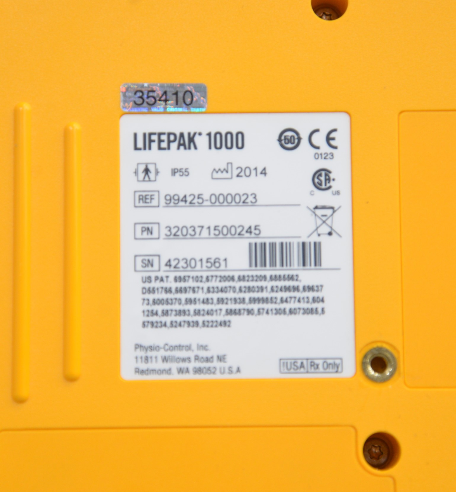 ‪ꪔ̤̮i‪ꪔ̤̮i　1223 Physio Control Lifepak 1000 Defibrillator 99425-000023