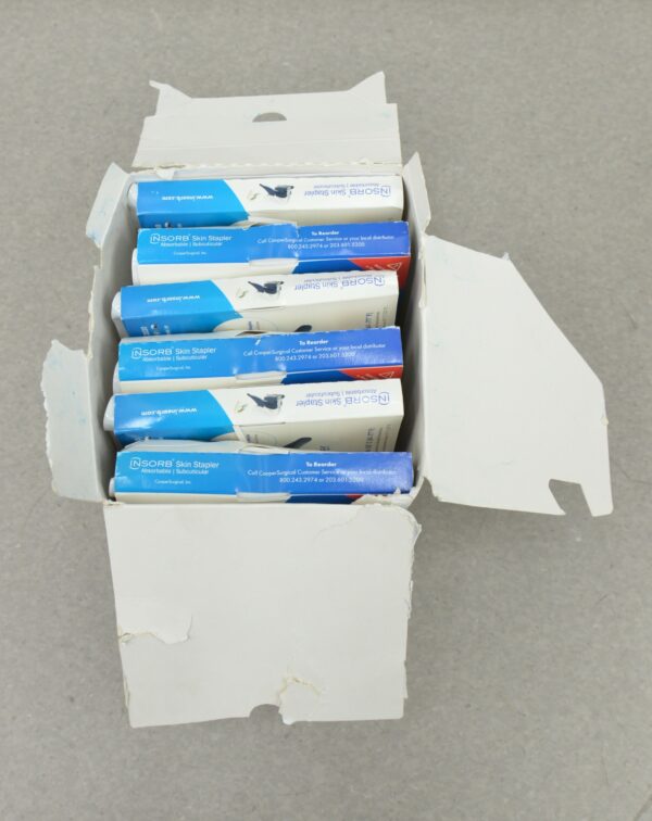 Cooper Surgical Insorb Single Patient Use Skin Stapler w/ Absorbable Staples Box