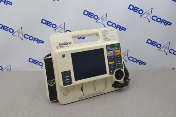 Medtronic LifePak 12 Biphasic Defibrillator, ECG, Pacing, Printing w/ LifePak 12 Power Adapter