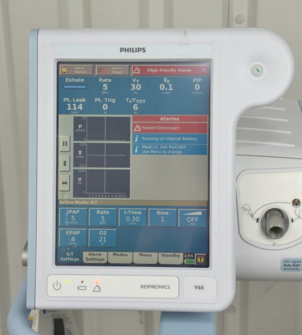 Philips Respironics V60 Ventilator System 1033544 AVAPS, C Flex, & Ramp