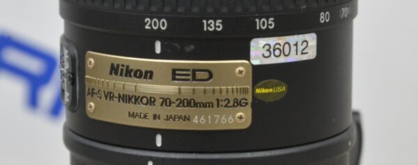 Nikon AF-S VR-NIKKOR 70-200mm f/2.8G Zoom Lens