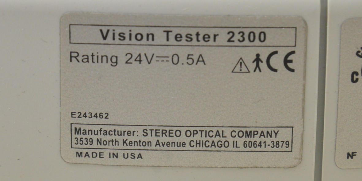 Stereo Optical Optec 2300 Vision Test Screener – Rhino Trade LLC
