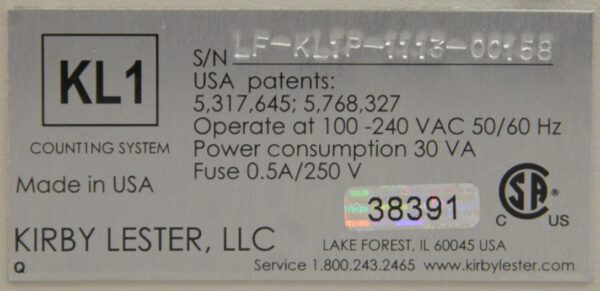 Kirby Lester KL1 Plus Electronic Table-Top Tablet & Pill Counter