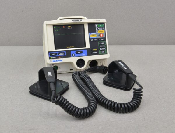 Medtronic Lifepak 20 Defibrillator Monitor 3202487-015 W/ Paddles