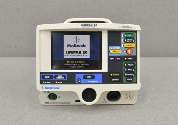 Medtronic Lifepak 20 Defibrillator Monitor 3202487-015 W/ Paddles