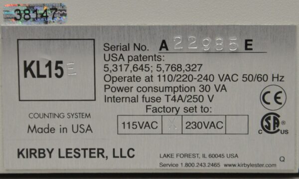 Kirby Lester KL15e Electronic Table-Top Tablet and Pill Counter
