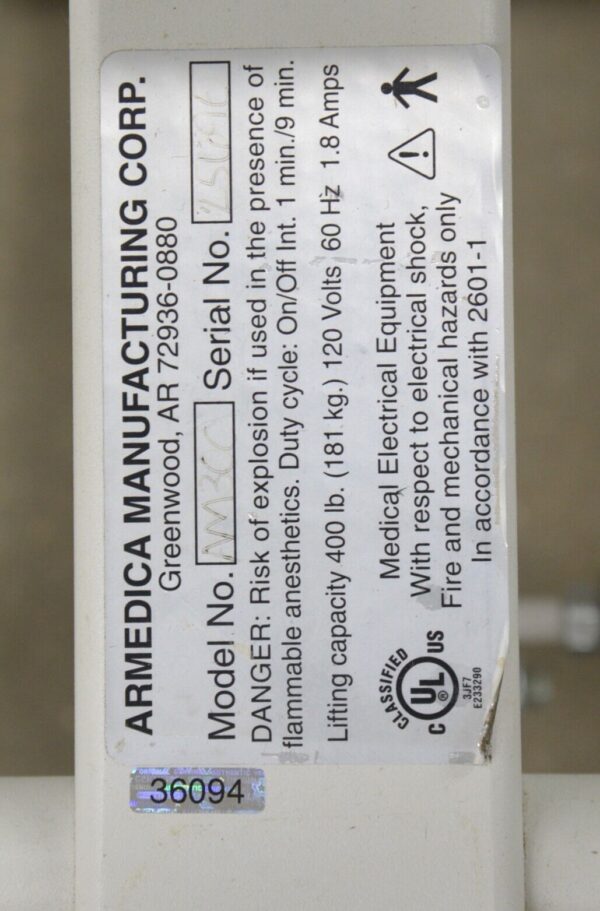 Armedica AM-300 HI-LO Three Section Treatment Table
