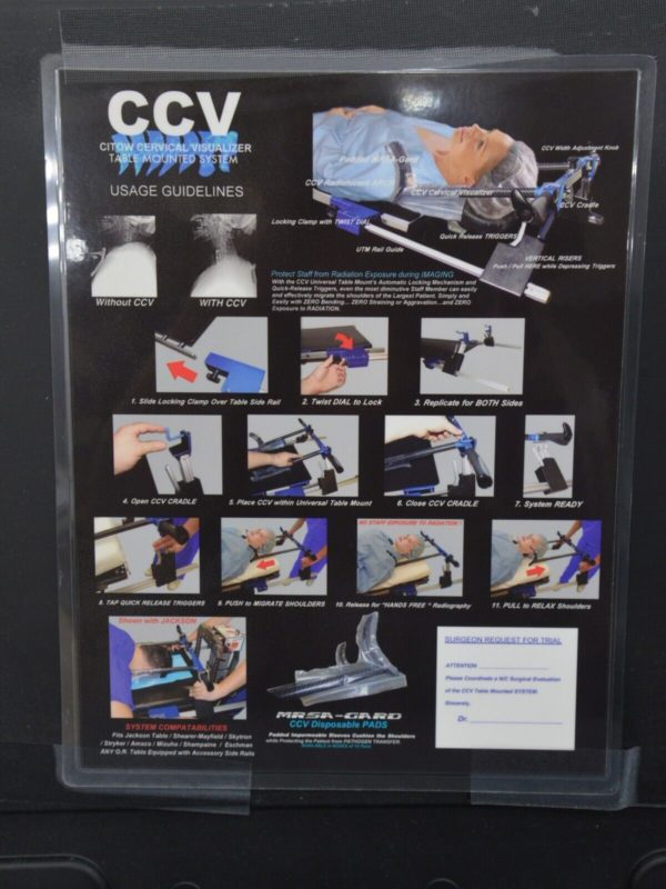 Citow Cervical Visualizer Imaging Table Mounted System W/ CCV 29729 & UTM 30230