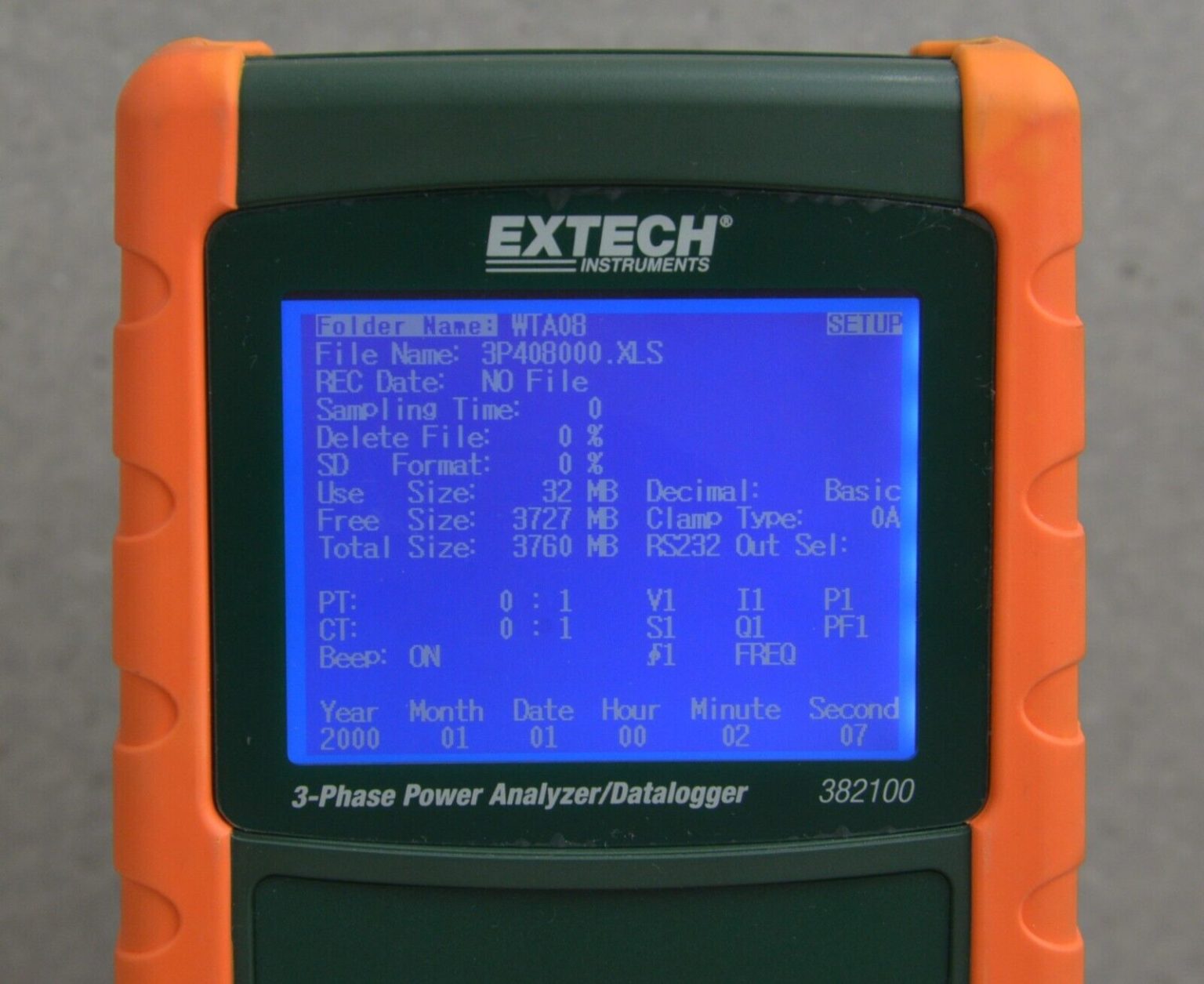 Extech Instruments 382100 3-Phase Power Analyzer/Datalogger Kit – Rhino ...