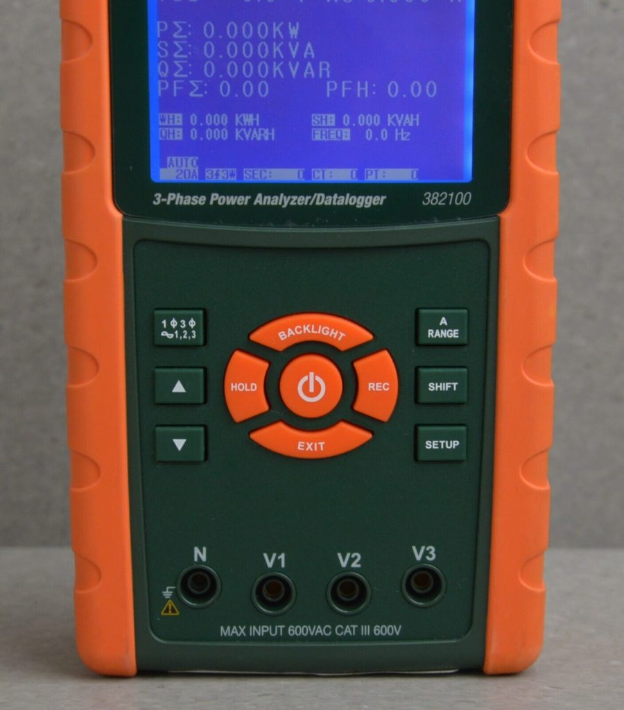 Extech Instruments 382100 3-Phase Power Analyzer/Datalogger Kit – Rhino ...