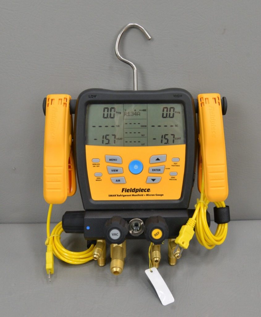 Fieldpiece Sman Refrigerant Manifold w/ Micron Gauge & Accessories
