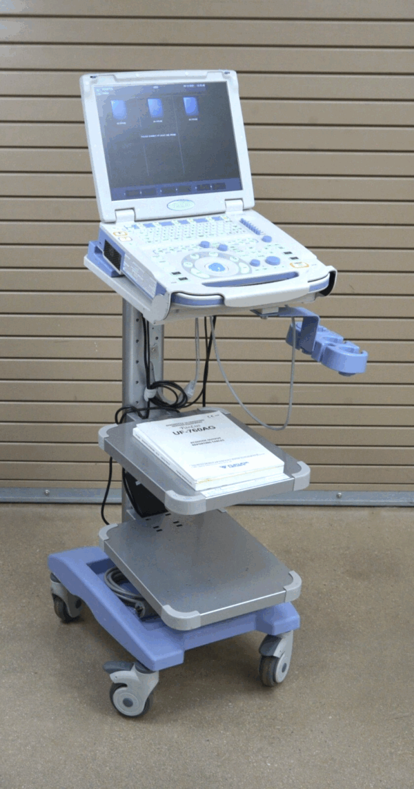 Fukuda Denshi PaoLus UF-760AG Portable Color Imaging System With Cart