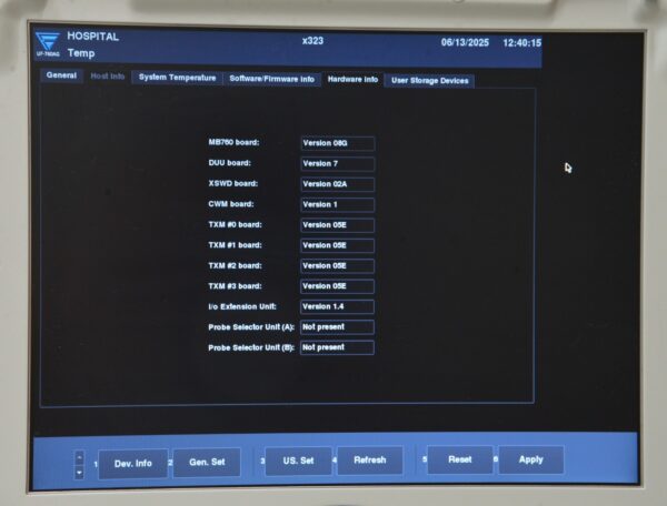 Fukuda Denshi PaoLus UF-760AG Portable Color Imaging System With Cart