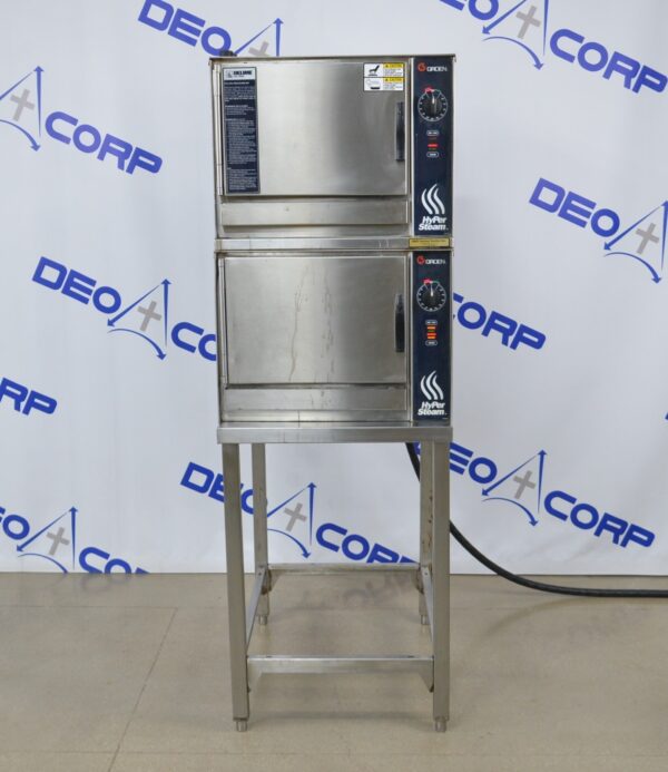 Groen HY-3E Double Stack Convection Steamer 208V 8.1KW 3 PH 1/15 HP