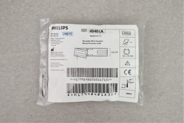 Lot of 6 Philips 40401A Infant Reusable Non-Invasive BP Pressure Cuff