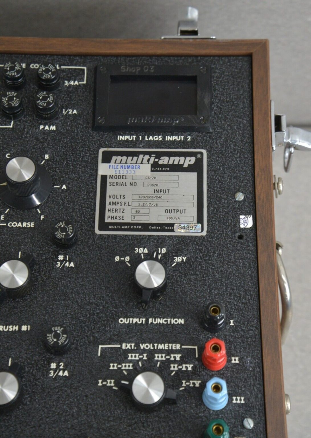 MultiAmp CS7B Relay Test Calibrator Digital Phase Shifter Test System