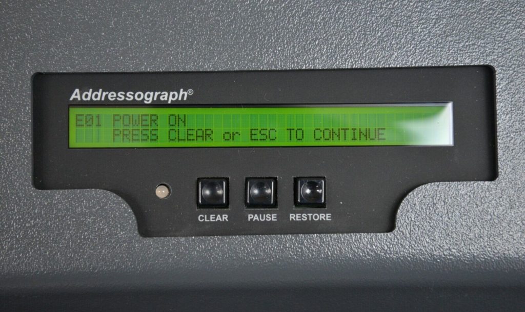 NewBold 320 Addressograph Electric Dog Tag Embosser V1.46 w/ Keyboard