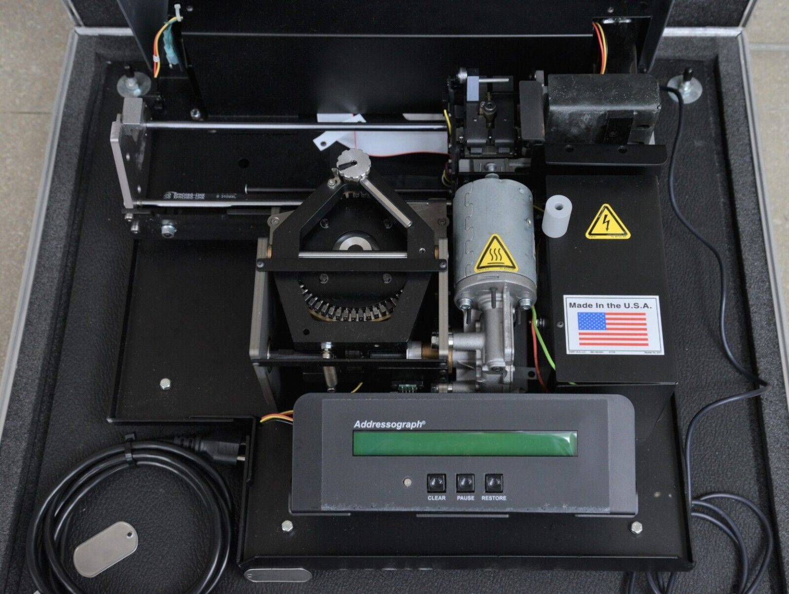 NewBold 320 Addressograph Electric Dog Tag Embosser V1.46 w/ Keyboard