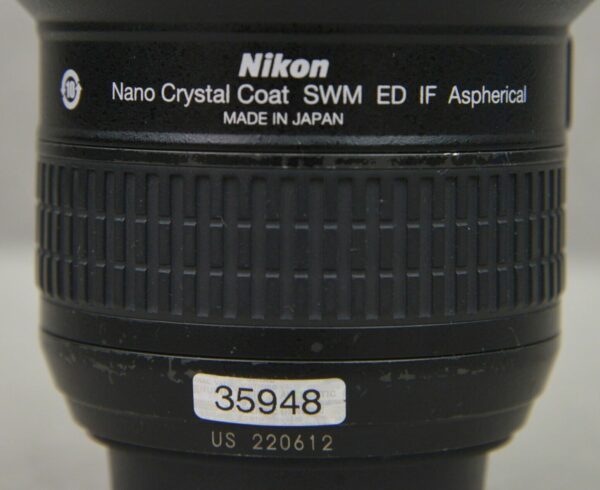 Nikon AF-S NIKKOR 14-24mm f/2.8G ED Nano Crystal Coat Aspherical Lens Wide Zoom