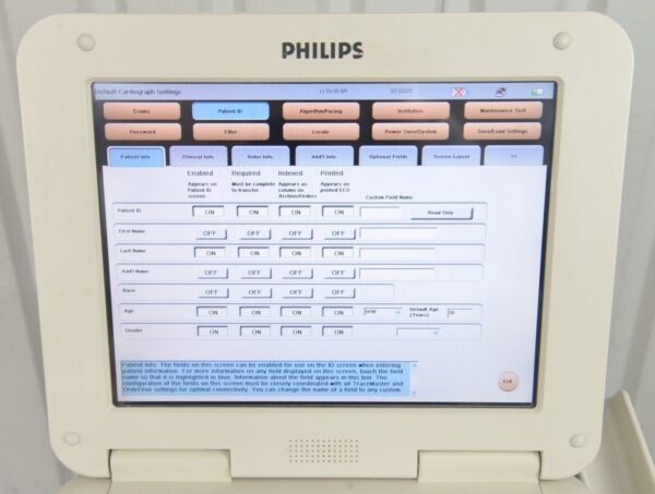 Philips PageWriter TC70 Diagnostic ECG Machine W/ Cart