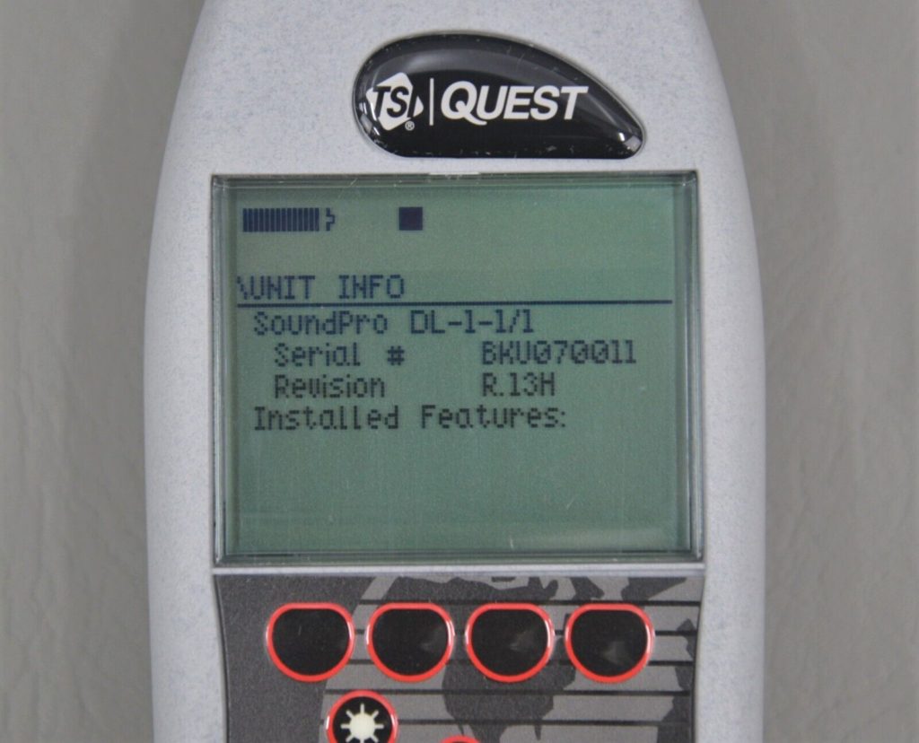 TSI Quest Tech SoundPro SE/DL Sound Level Meter w/ AcoustiCal