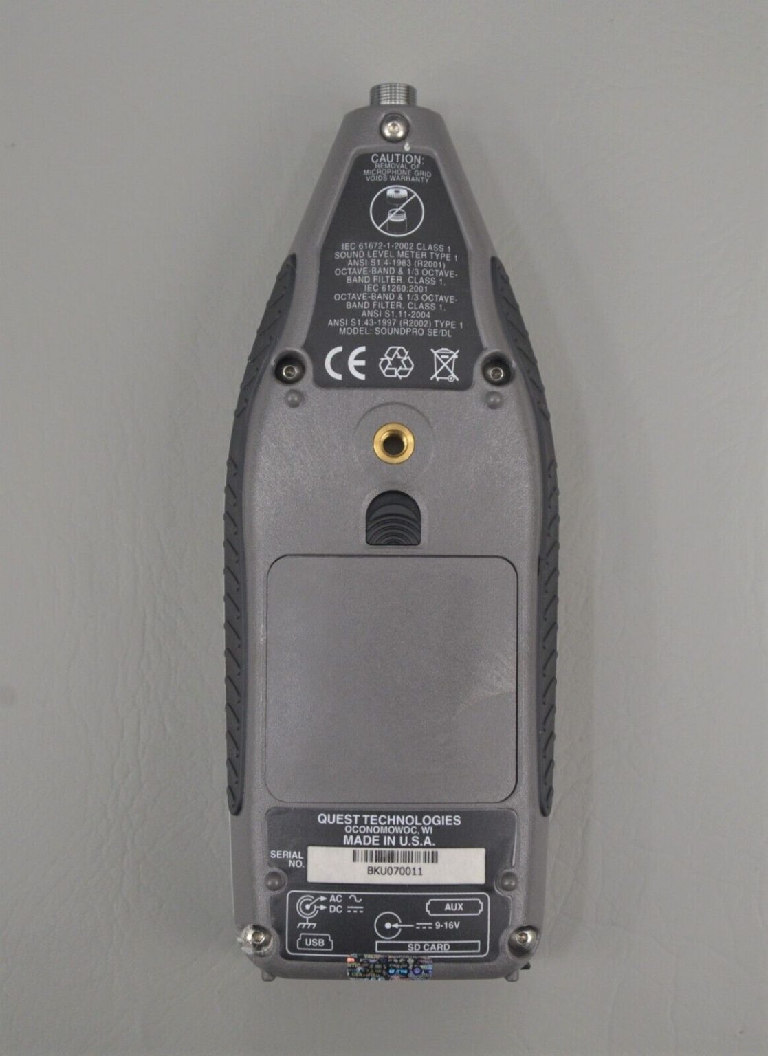 TSI Quest Tech SoundPro SE/DL Sound Level Meter w/ AcoustiCal AC300