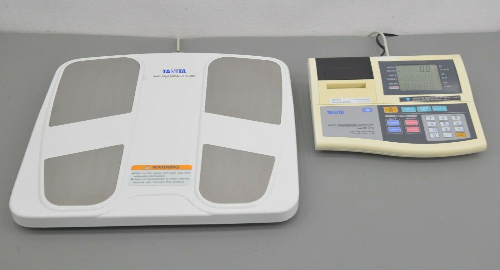 Tanita TBF-310 Total Body Composition Analyzer w/ Floor Scale Platform &  Accs