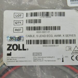 ZOLL 5 Lead ECG Cables AAMI X Series 8300-0801-01 – Rhino