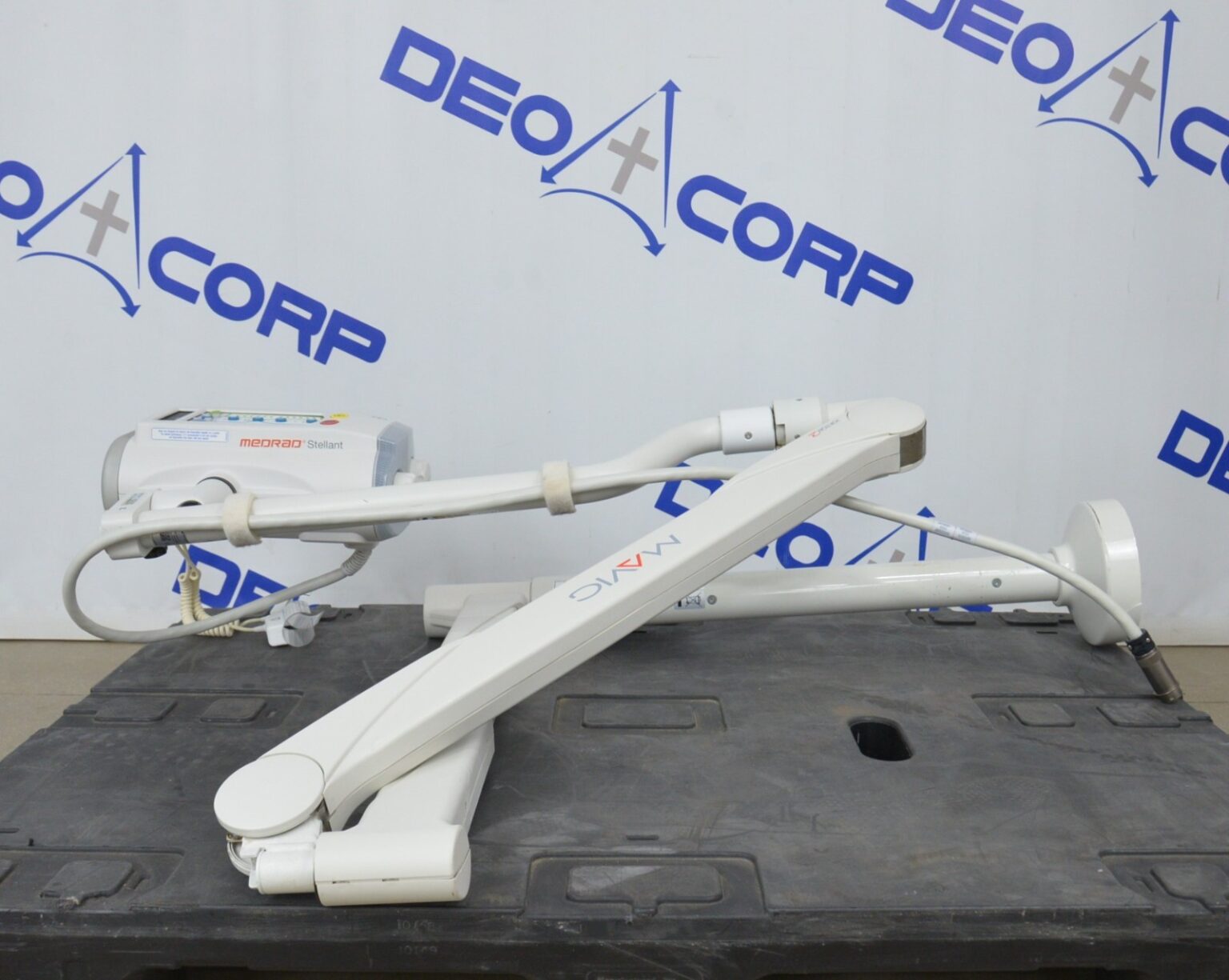 Medrad Ct Injection System Bayer Medrad Stellant Dual Head CT Injector System W/ Display & Base ...