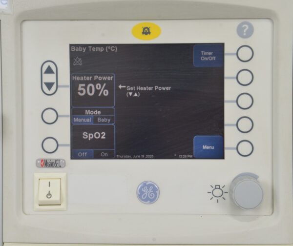 GE Healthcare Giraff Ires Bedded Baby Warmer Masimo SpO2 1502 T-Piece Blender & Scale