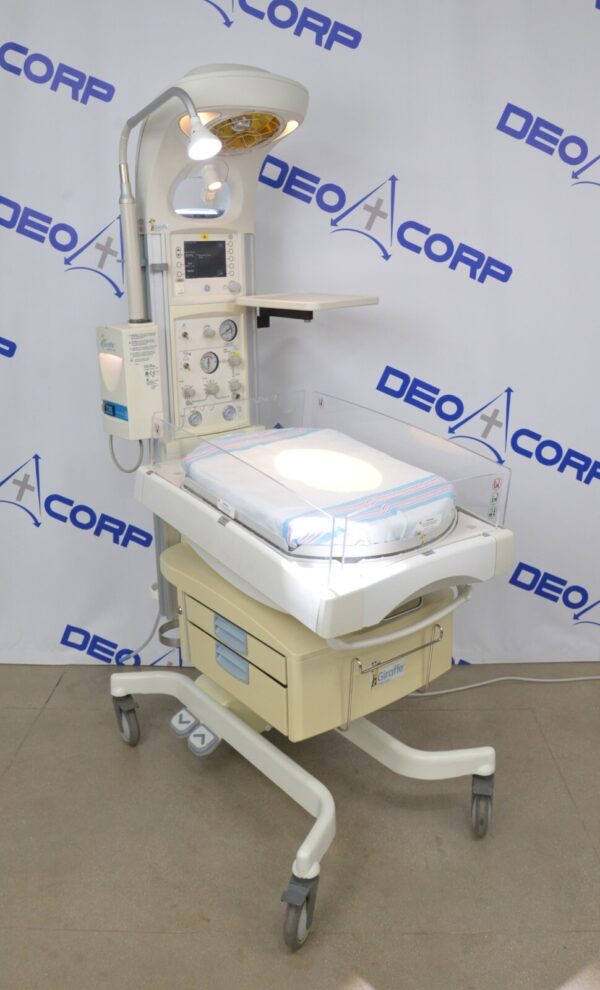 GE Healthcare Giraff Ires Bedded Baby Warmer Masimo SpO2 1502 T-Piece Blender & Scale