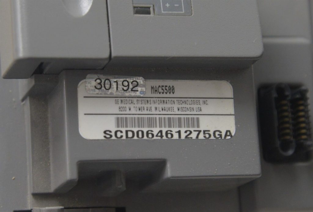 GE MAC 5500 Analysis System w CAM HD Acquisition Module Leads & Cart ...