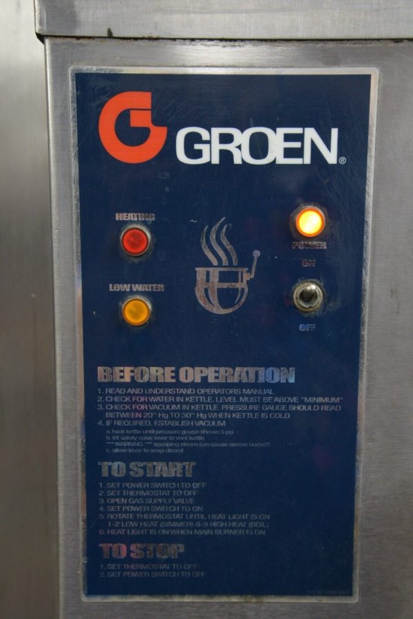 Groen DHT-60 60 Gal. Electric/Gas Steam Tilt Kettle 120V