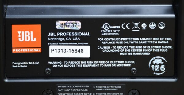JBL PRX715 Two-Way Active Full-Range Main System/Floor Monitor