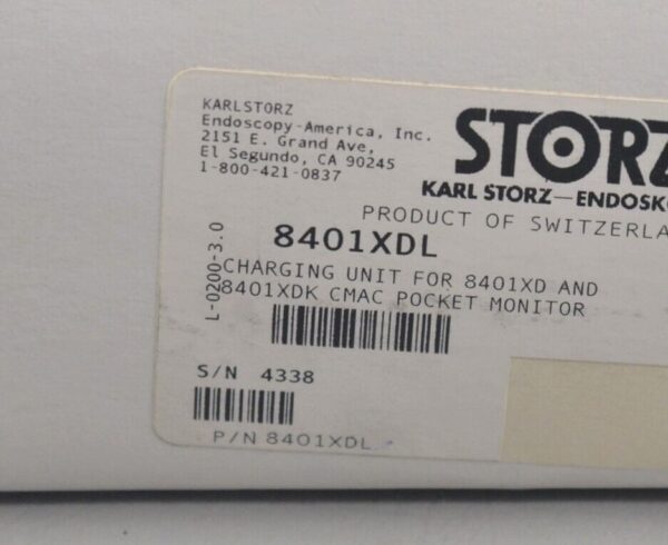 Karl Storz 8401XDK C-MAC Laryngoscope Pocket Monitor w New 8401XDL Charging Unit