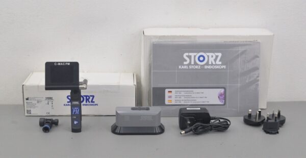 Karl Storz 8401XDK C-MAC Laryngoscope Pocket Monitor w New 8401XDL Charging Unit