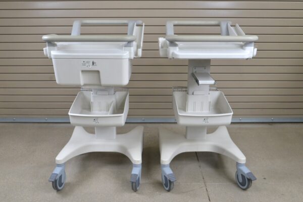 Lot of 2 Philips PageWriter TC50 / TC70 Ergo Mobile Trolley Cart