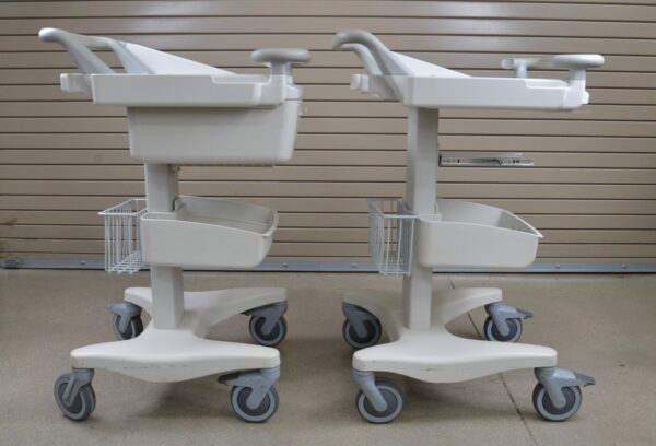 Lot of 2 Philips PageWriter TC50 / TC70 Ergo Mobile Trolley Cart