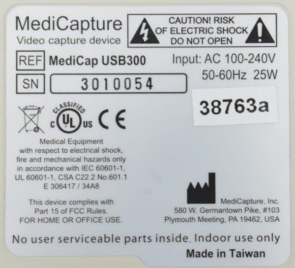 MediCapture MediCap USB300 HD Video Recorder